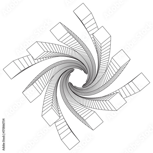 Low poly truss structure wireframe mesh background. Scinece and tech vector illustration.