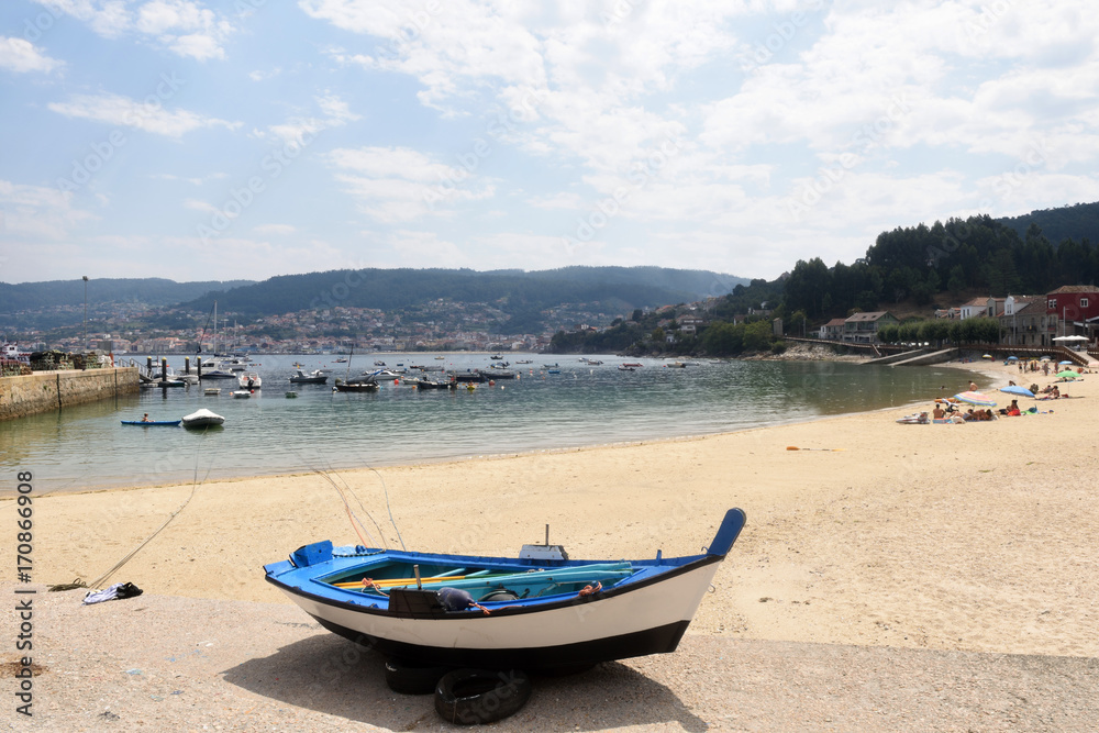 Beluso beach in Bueu Pontevedra province, Galicia, Spain Beluso beach in Bueu Pontevedra province, Galicia, Spain