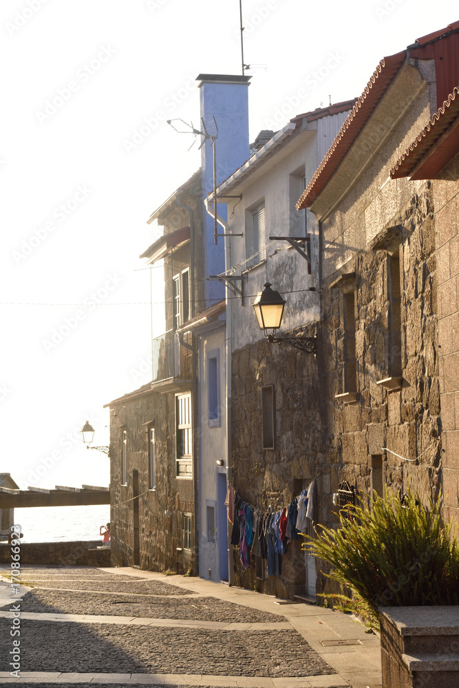 Fishing village of Cambados, Pontevedra province, Galicia, Spain (San Tome)