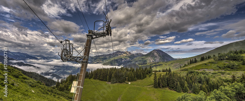 Bourg-Saint-Maurice dalla strada per il Colle del Piccolo San Bernardo