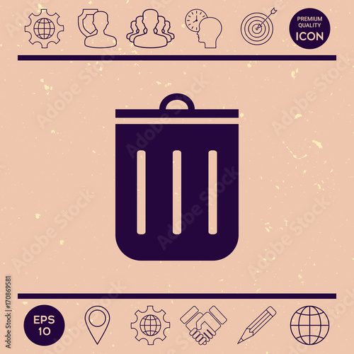 Trash can icon