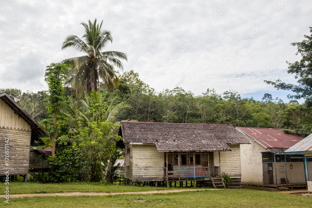 traditional houses of the native people of indonesia in village traditional houses of the native people of indonesia in village