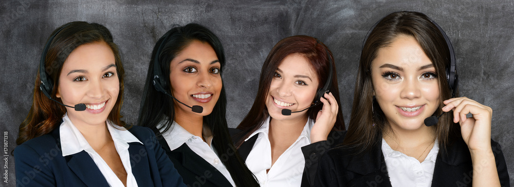 Customer Support Businesswoman Customer Support Businesswoman
