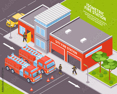 Fire Department Illustration