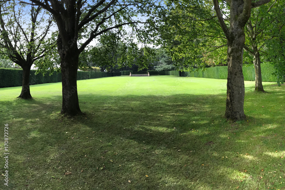 Generic Lush Green English garden of Stately Home England Uk Generic Lush Green English garden of Stately Home England Uk