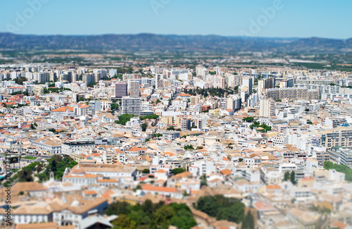 Aerial view of Faro, Algarve, Portugal. © M-Production