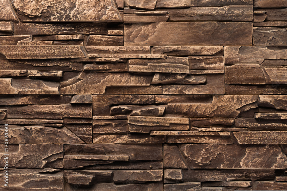 Obraz premium Finishing stone brown