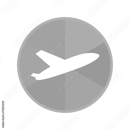 Kreis Icon - abhebendes Flugzeug