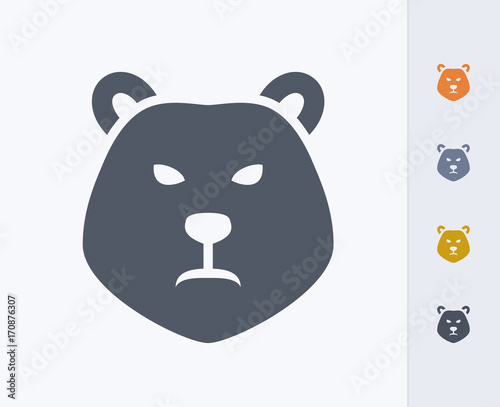 Bear - Carbon Icons. A professional, pixel-perfect icon designed on a 32x32 pixel grid and redesigned on a 16x16 pixel grid for very small sizes.