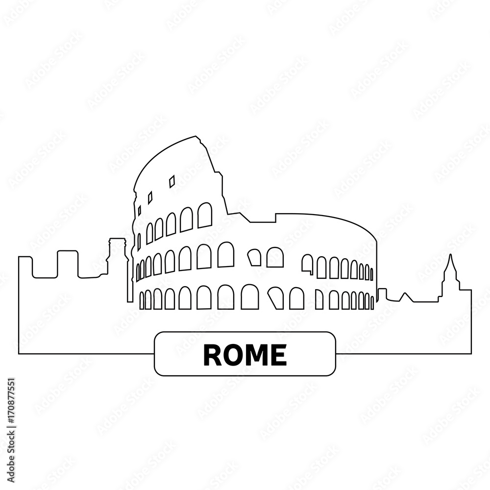 Obraz premium Cityscape of Rome