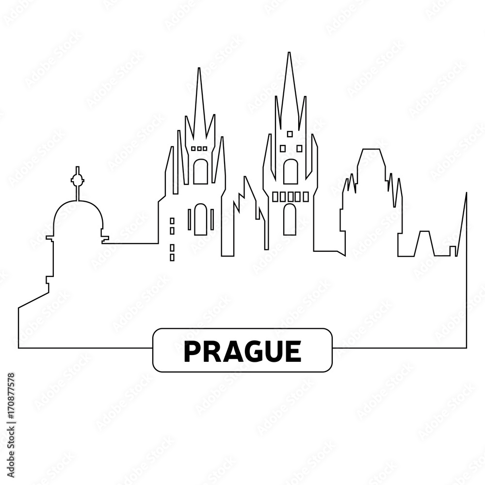 Fototapeta premium Cityscape of Prague