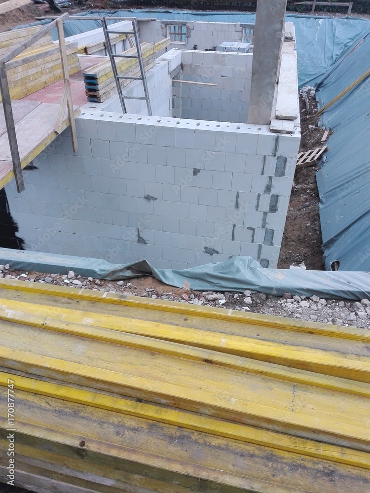 Obraz premium Baustelle Eigenheim