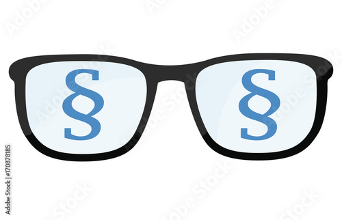 Brillengläser mit Paragraph Symbol