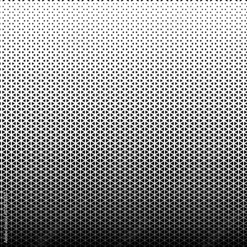 Abstract geometric vector, hipster fashion design print, halftone triangle pattern. 