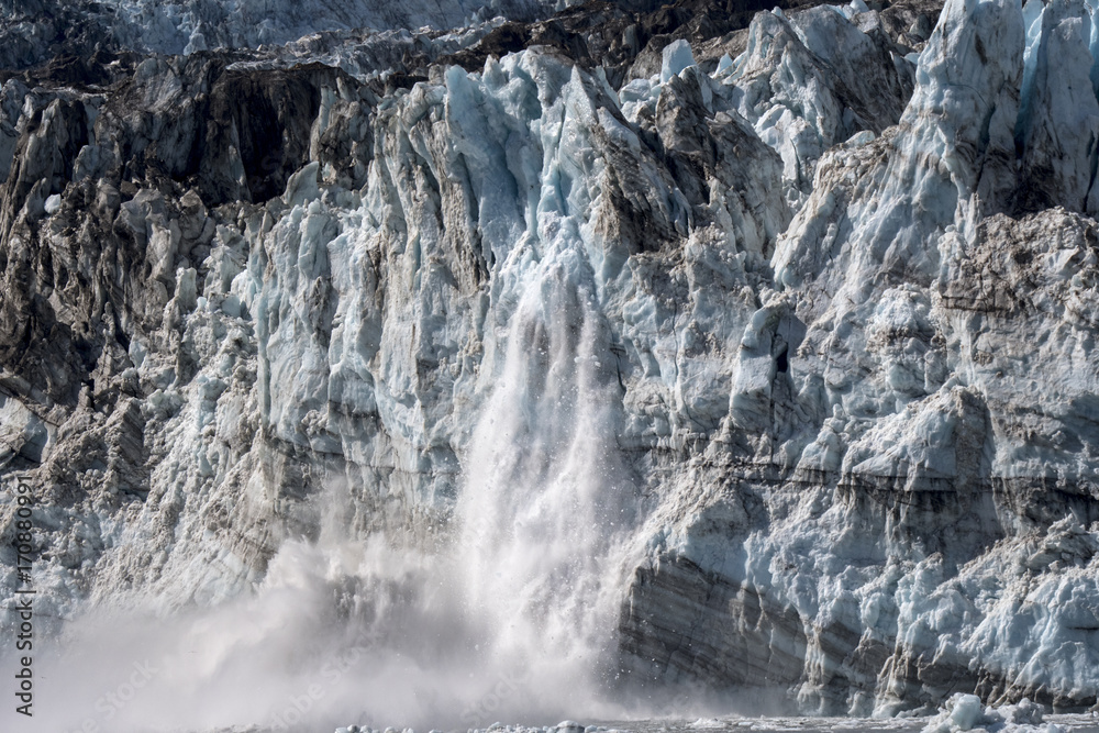 Icefall, Johns Hopkins Glacier, Glacier Bay Icefall, Johns Hopkins Glacier, Glacier Bay