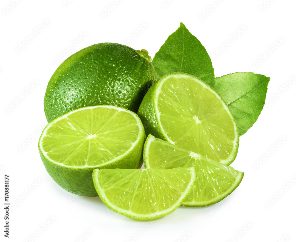 Lime isolated on white background Lime isolated on white background