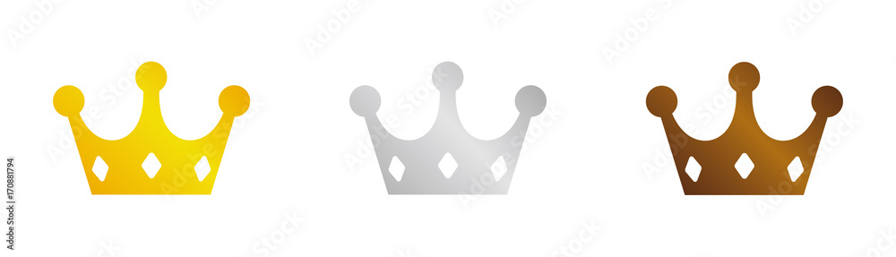 Crown icon ( three colors) Crown icon ( three colors)