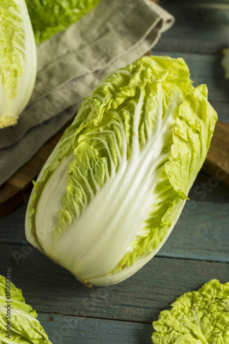 Raw Green Organic Napa Cabbage