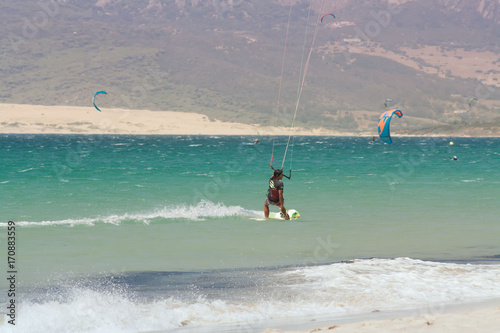 surfing on the parachute developed on the coasts of oceans and seas.