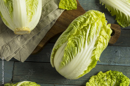 Raw Green Organic Napa Cabbage