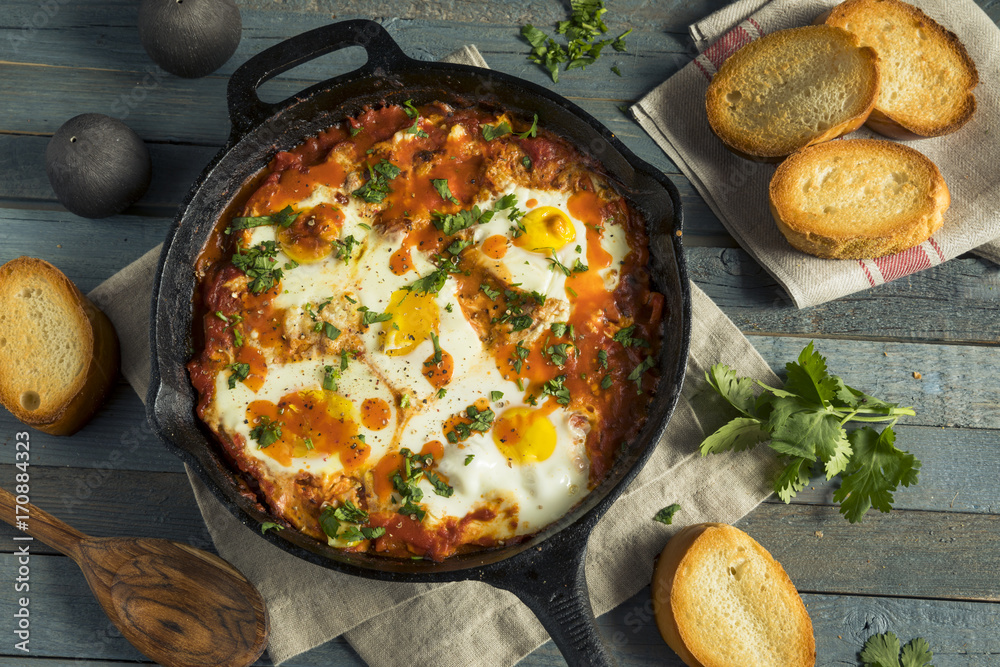 Homemade Saucy Shakshuka with Eggs Homemade Saucy Shakshuka with Eggs
