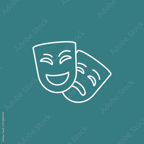 happy and sad masks
