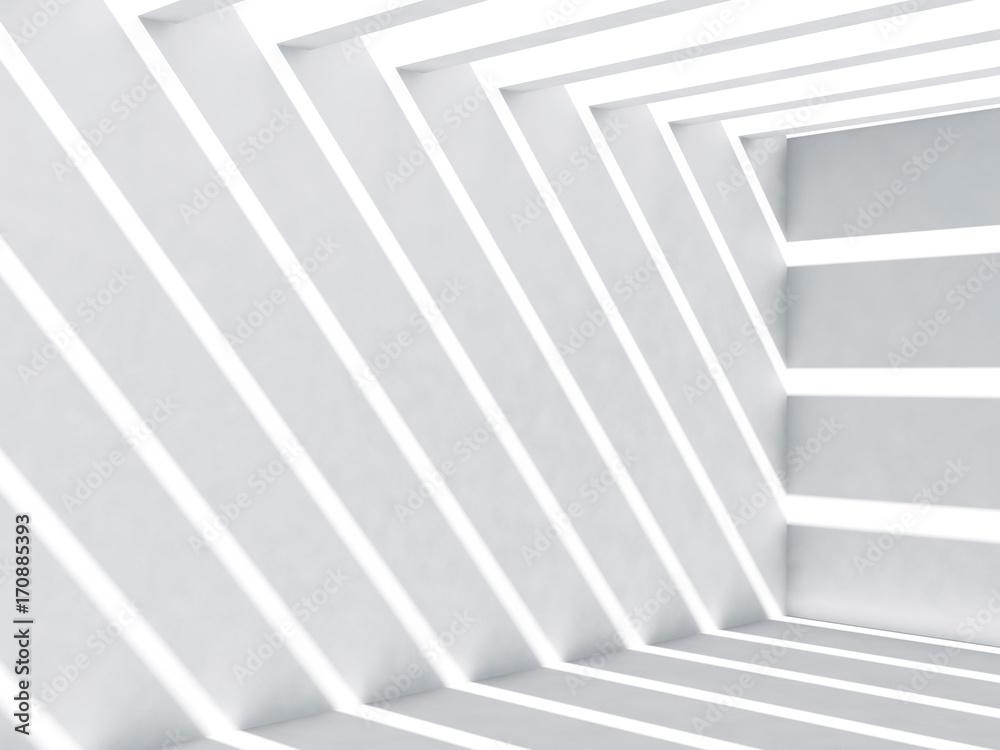 Light beams over wall and floor, 3d render Light beams over wall and floor, 3d render