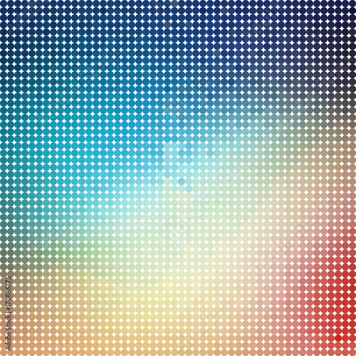 Abstract geometric background with colorful circles. Halftone effect. Vector illustration. Eps 10