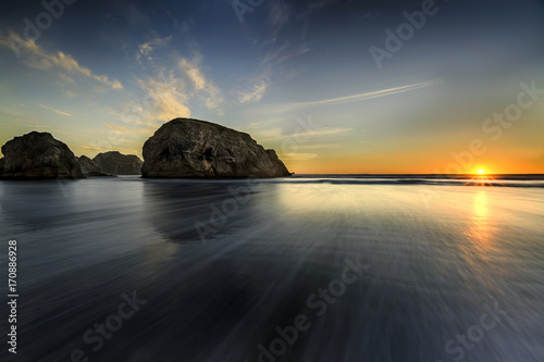 Gold Beach at Sunset photo