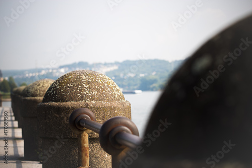 Historische Architektur am Deutschen Eck in Koblenz photo