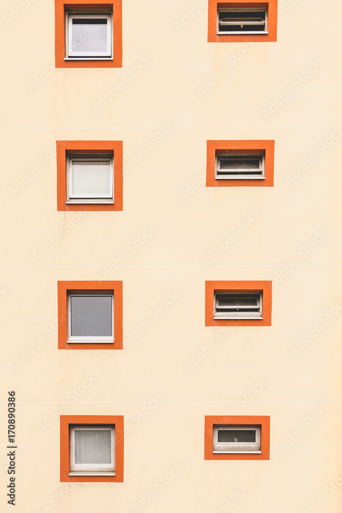 vertical alignment of windows in an old building vertical alignment of windows in an old building