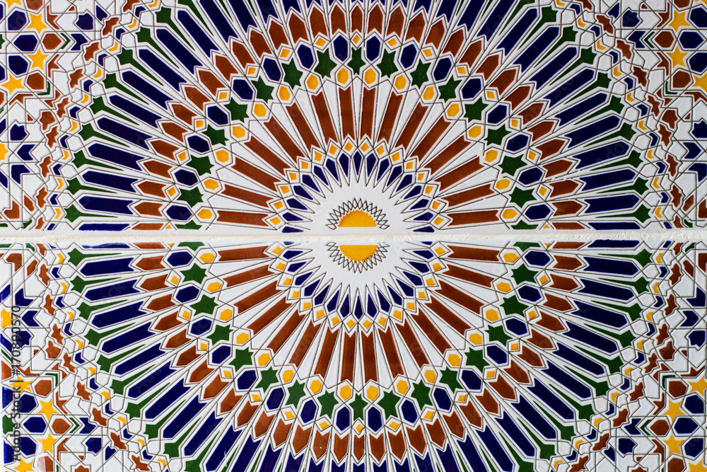 Obraz premium full frame shot of Moroccan Mosaic