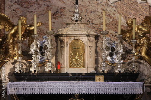 Tabernacle. Karlskirche. St. Charles's Church. photo