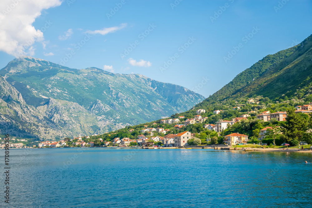 The medieval town of Prcanj in the Boko-kotorska bay. The medieval town of Prcanj in the Boko-kotorska bay.