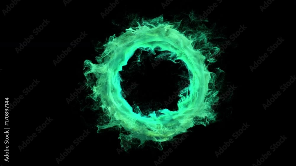 Magic Portal, beautiful 3d animation with an alpha matte. 4K