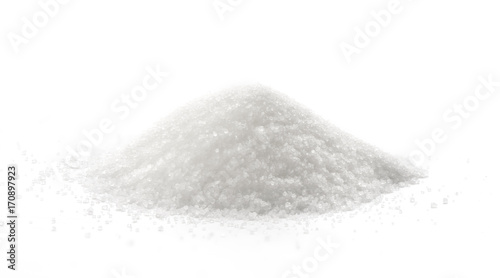 Fényképezés Sugar isolated on white background