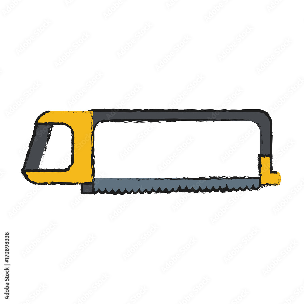 hack saw tool icon image vector illustration design hack saw tool icon image vector illustration design