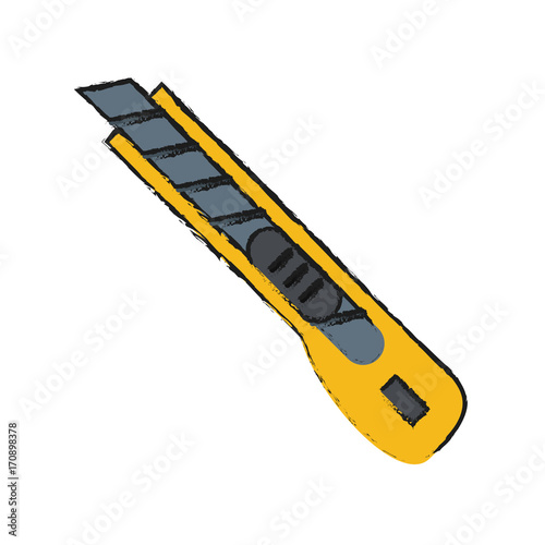 blade cutter tool icon image vector illustration design
