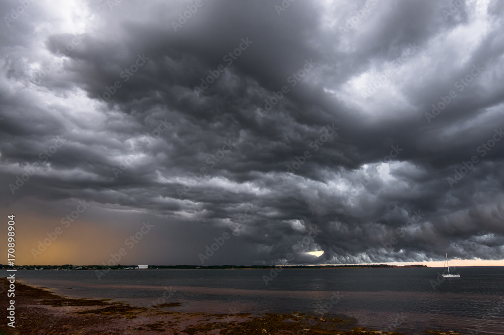 dramatic storm and heavy cloud at Prince Edward Island