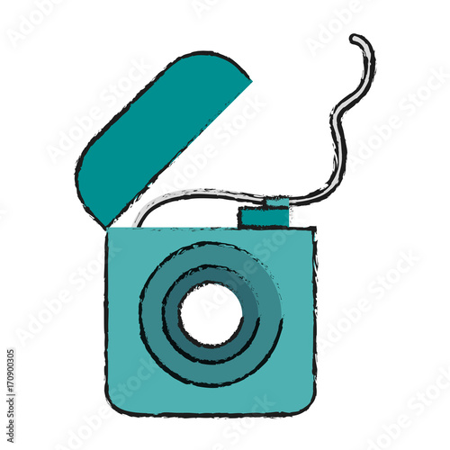 Dental floss isolated icon vector illustration graphic design