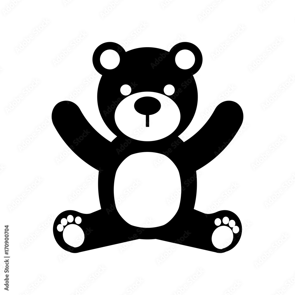 baby shower teddy boy toy animal vector illustration baby shower teddy boy toy animal vector illustration