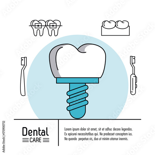 Dental care infographic icon vector illustration graphic design