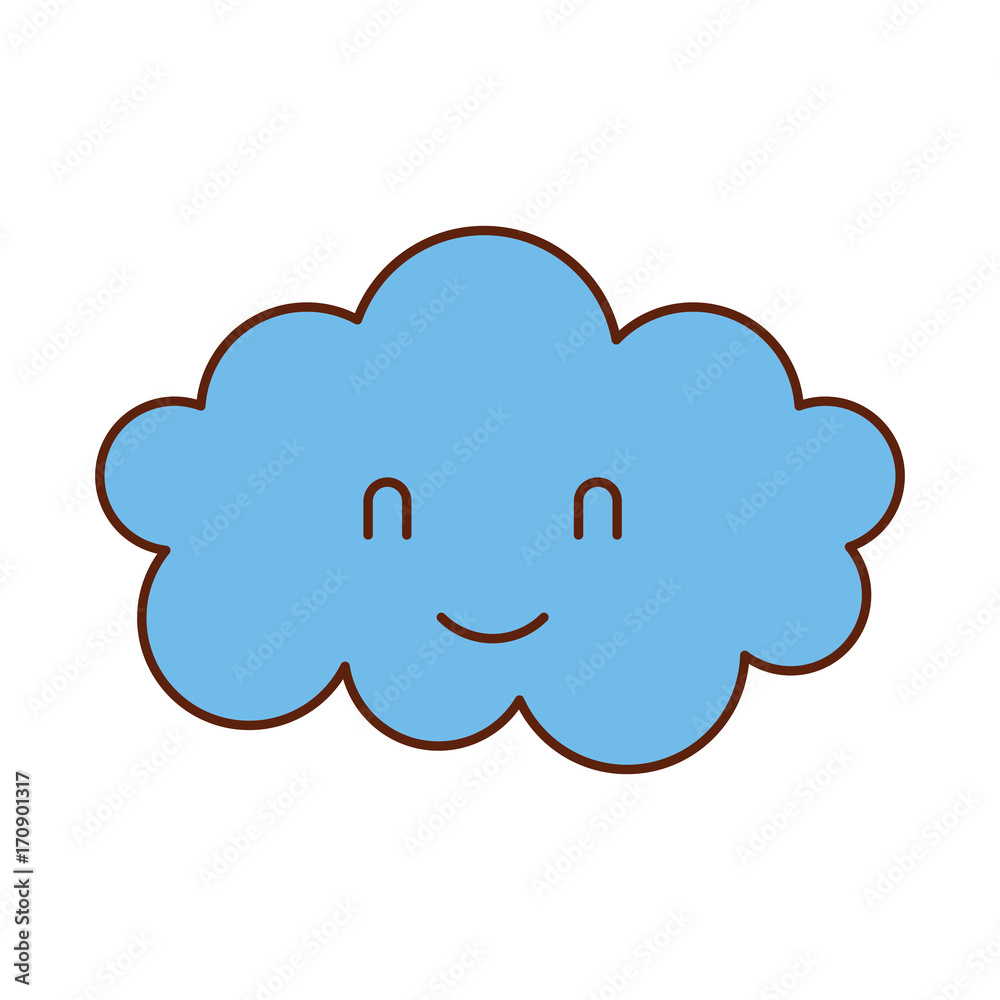 cartoon cute cloud baby shower image vector illustration cartoon cute cloud baby shower image vector illustration