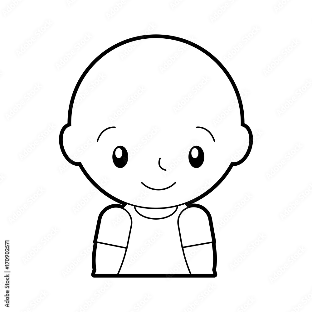 baby shower boy childhood celebration image vector illustration