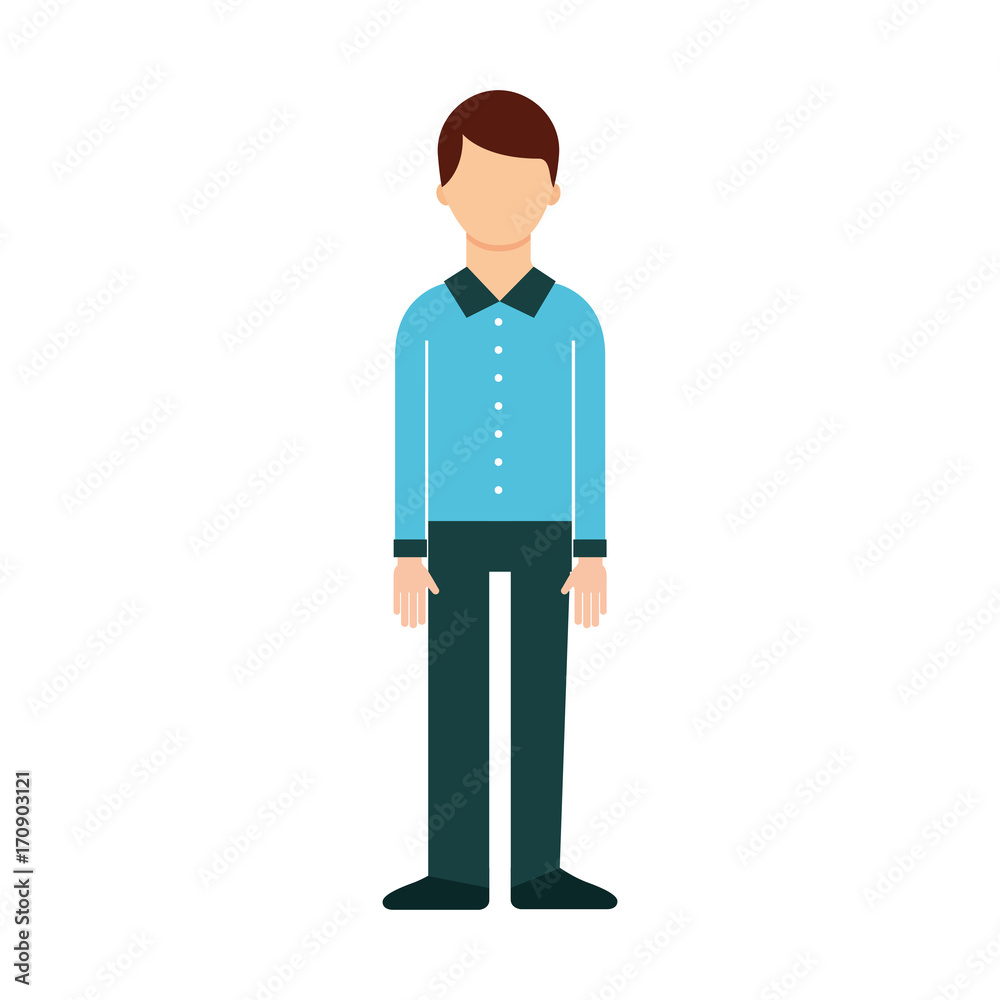 male avatar cartoon standing character man vector illustration male avatar cartoon standing character man vector illustration