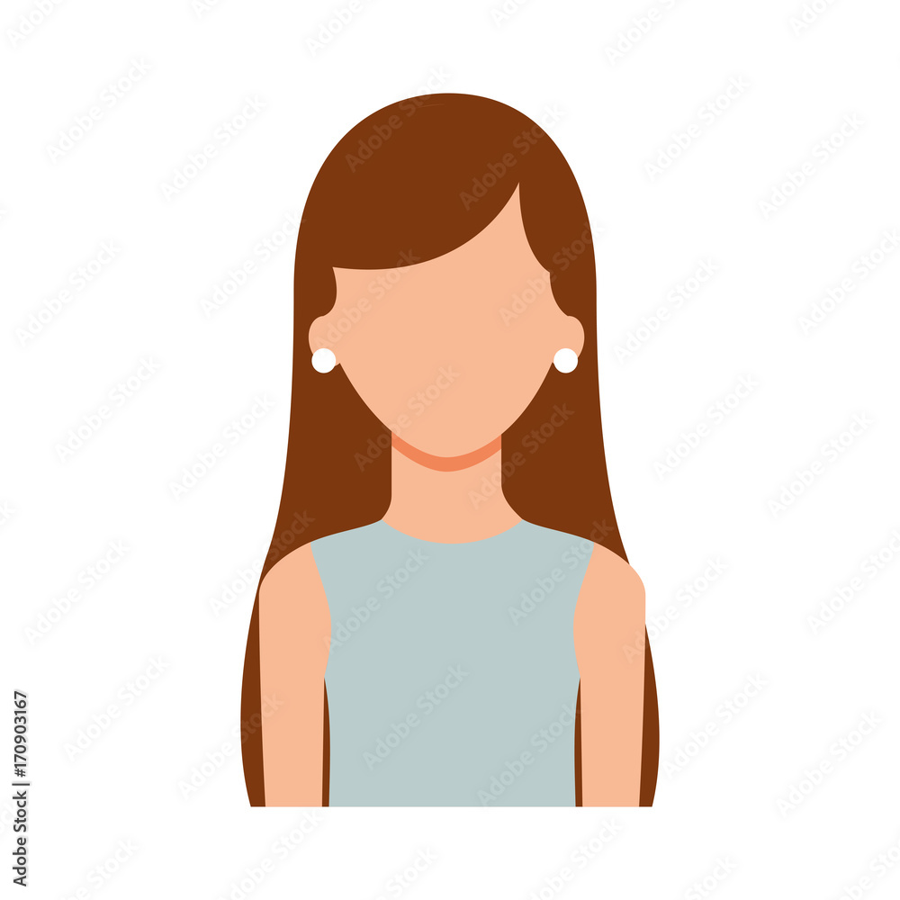 avatar woman portrait female person image vector illustration avatar woman portrait female person image vector illustration