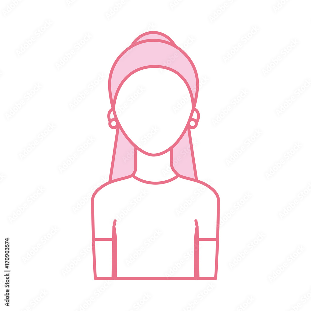 avatar woman portrait female person image vector illustration avatar woman portrait female person image vector illustration