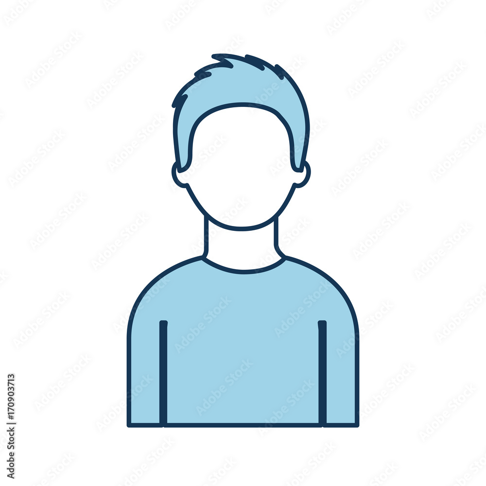 portrait man character male person image vector illustration portrait man character male person image vector illustration