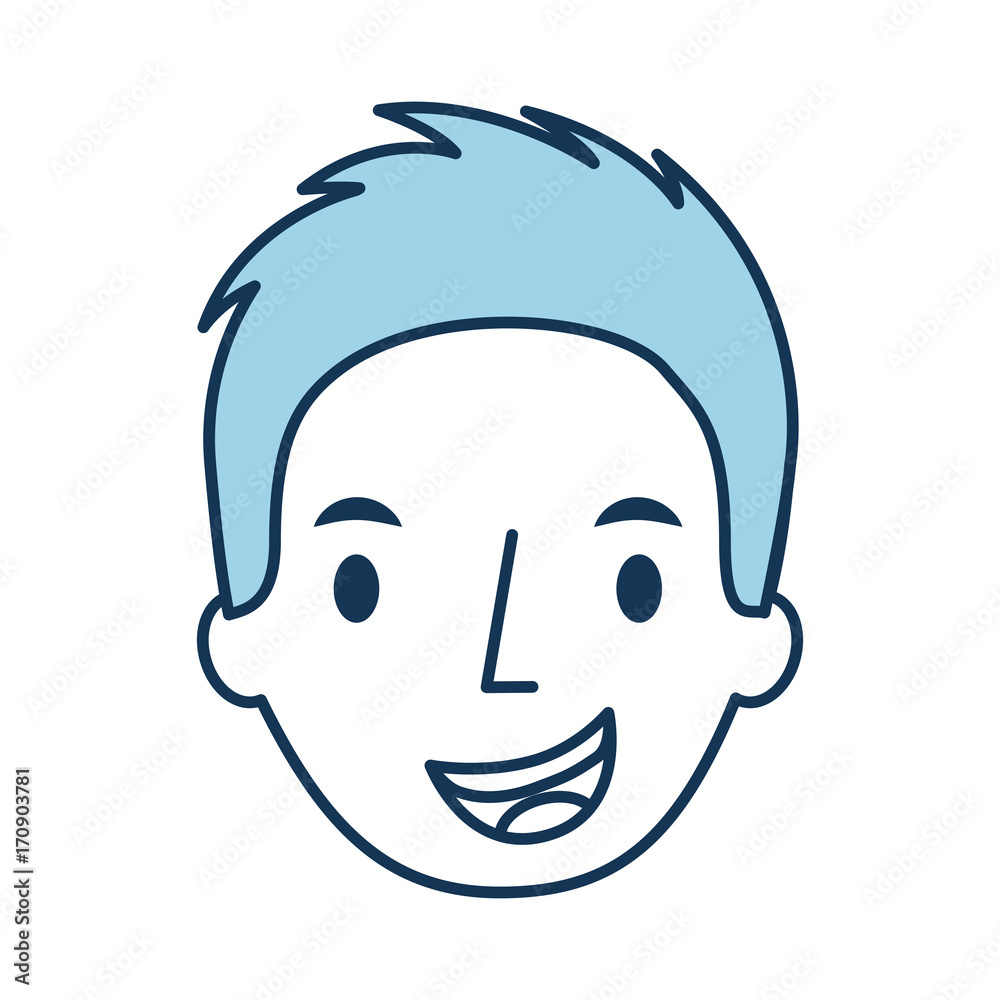 man avatar face male smiling image vector illustration man avatar face male smiling image vector illustration