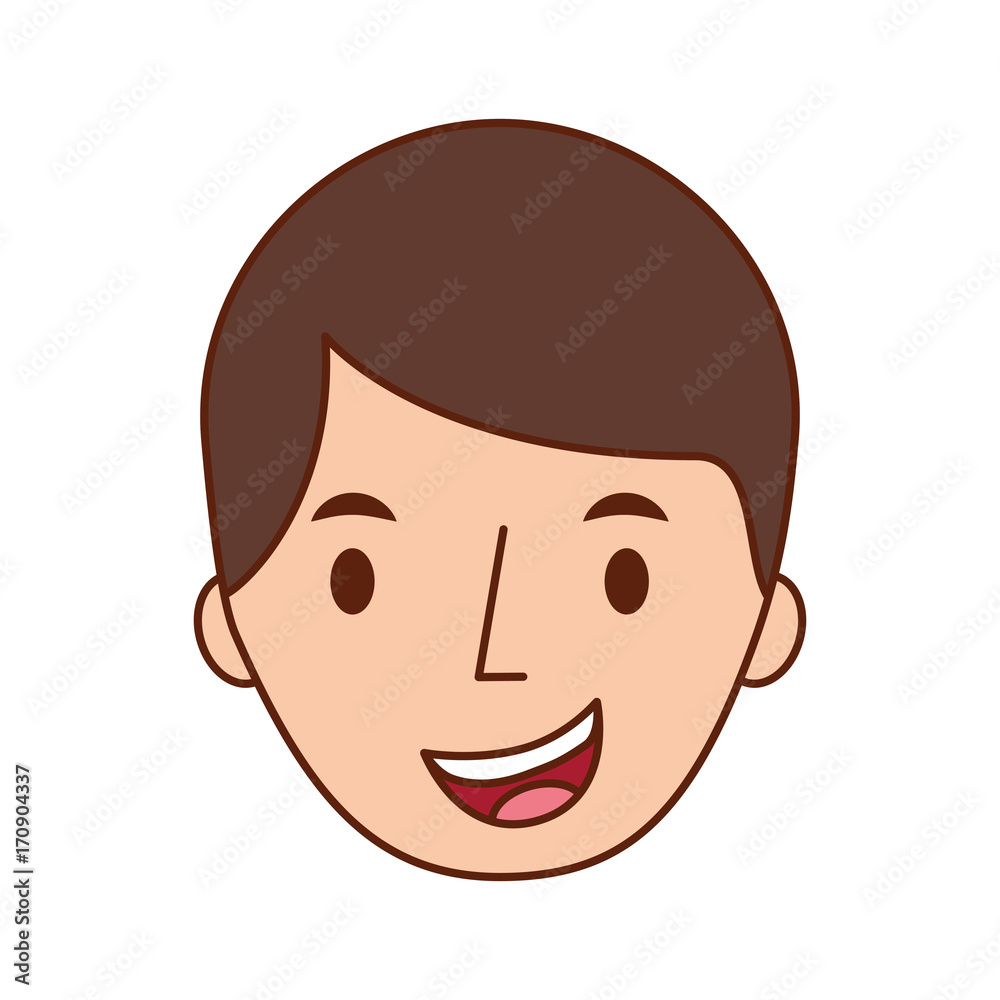 man avatar face male smiling image vector illustration man avatar face male smiling image vector illustration